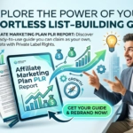 Affiliate Marketing Plan PLR Report